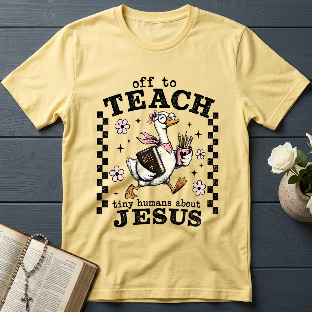 Off To Teach Tiny Humans About Jesus 01