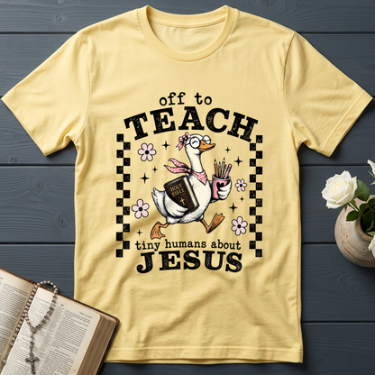 Off To Teach Tiny Humans About Jesus 01