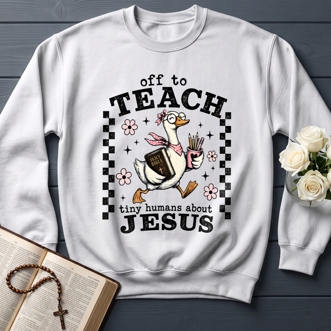 Off To Teach Tiny Humans About Jesus 01