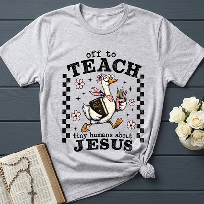 Off To Teach Tiny Humans About Jesus 01