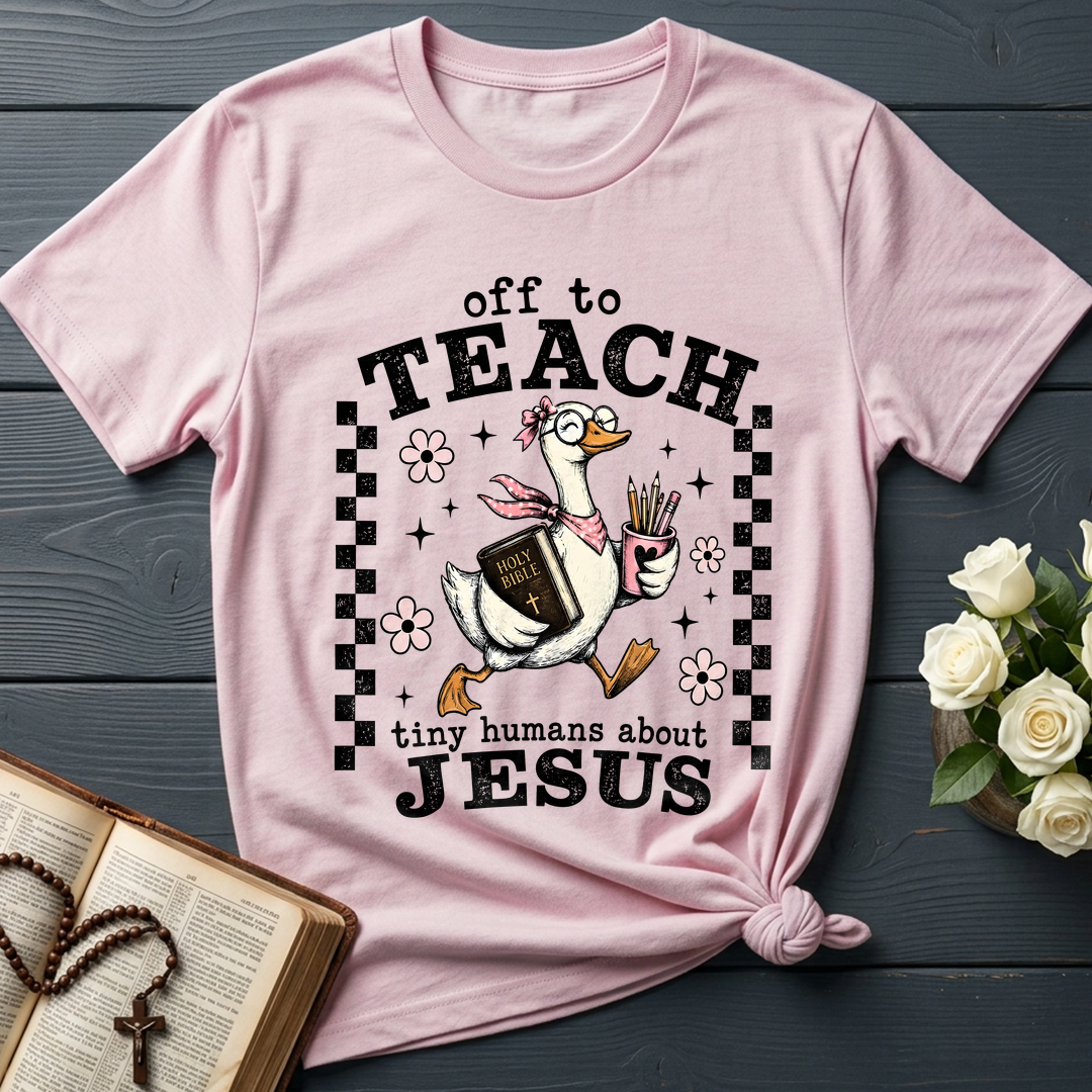Off To Teach Tiny Humans About Jesus 01