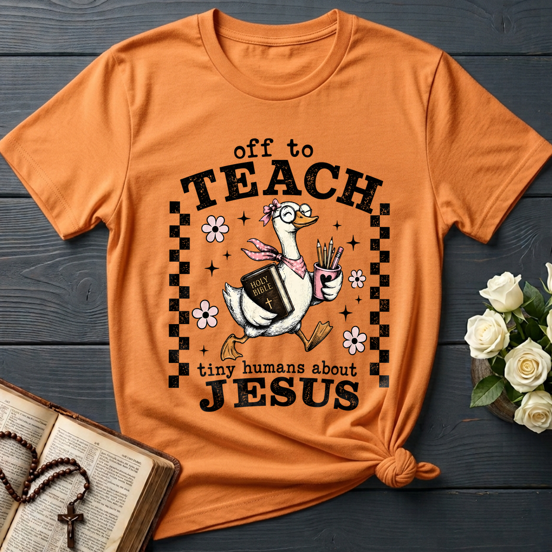 Off To Teach Tiny Humans About Jesus 01