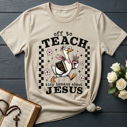 Off To Teach Tiny Humans About Jesus 01