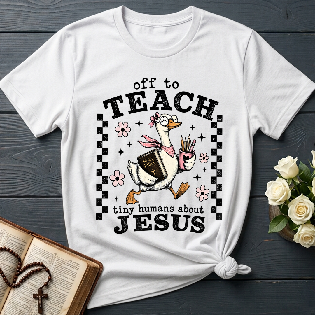 Off To Teach Tiny Humans About Jesus 01
