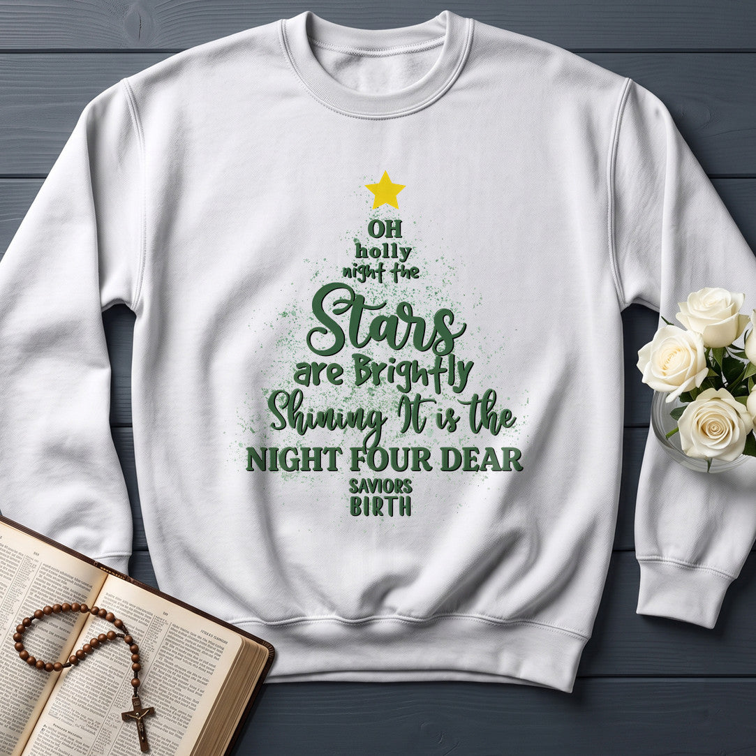 Oh Holly Night The Stars Are Brightly Shining It Is The Night Four Dear Saviors Birth 01