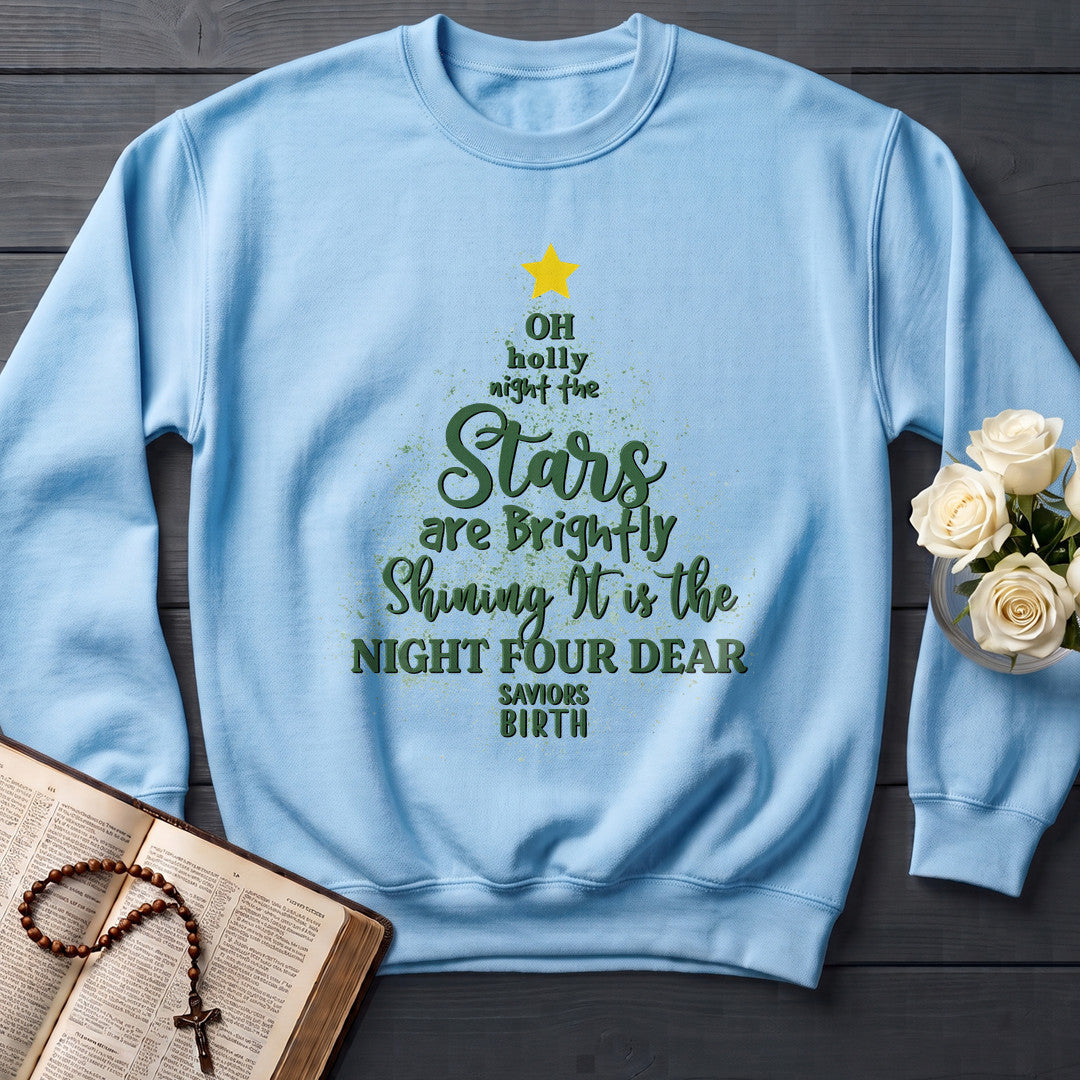 Oh Holly Night The Stars Are Brightly Shining It Is The Night Four Dear Saviors Birth 01