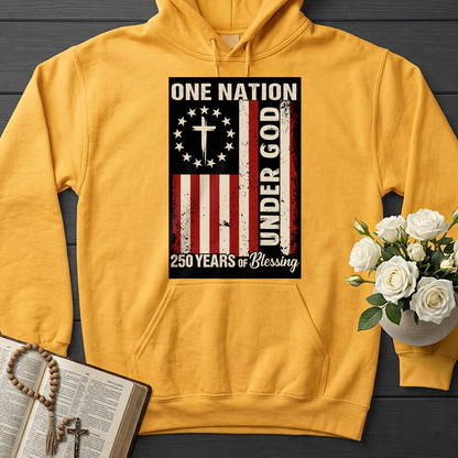 One Nation Under God 250 Years of Blessing 1776 2026 Patriotic Flag (1)