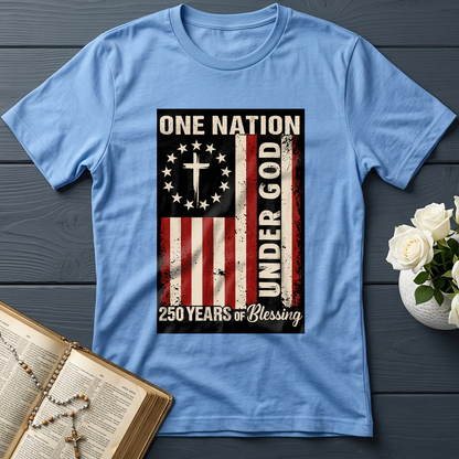 One Nation Under God 250 Years of Blessing 1776 2026 Patriotic Flag (1)