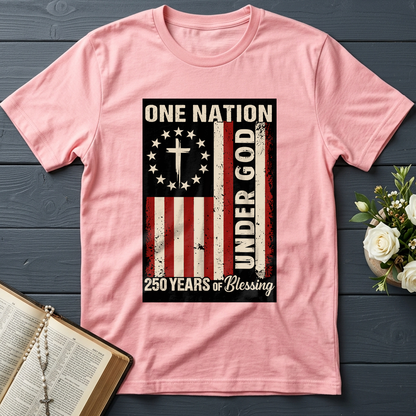 One Nation Under God 250 Years of Blessing 1776 2026 Patriotic Flag (1)