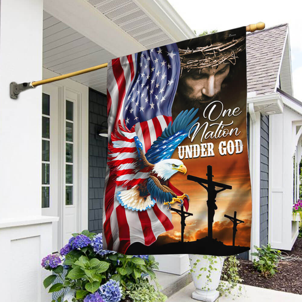 American Flag | One Nation Under God Christian Eagle Flag