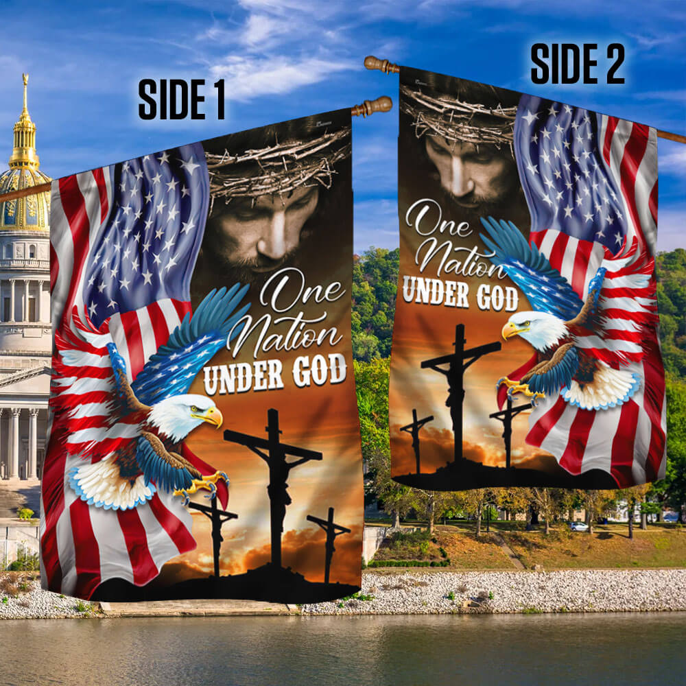 American Flag | One Nation Under God Christian Eagle Flag