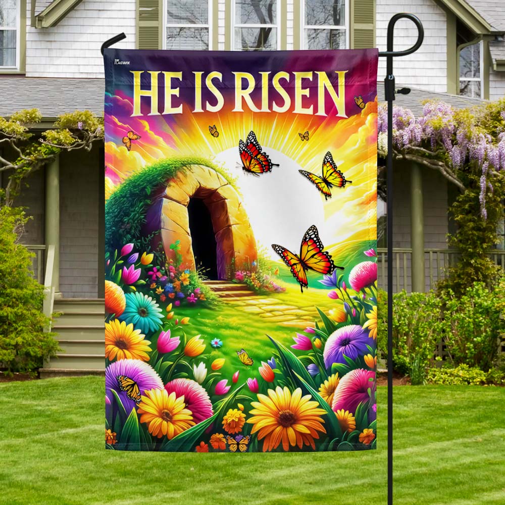 FLAGWIX  Easter Day Resurrection of Jesus He Is Risen Flag