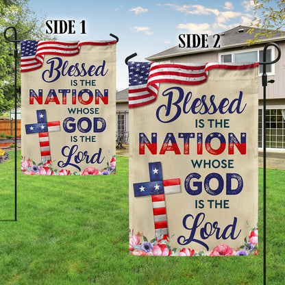 Flagwix American Flag - Blessed Is The Nation Whose  God Is The Lord Patriotic American Flag