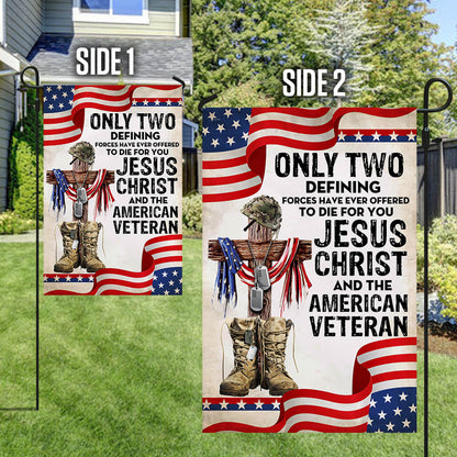 Flagwix American Flag - Only Jesus Christ and American Veteran Can Die For You, US Veteran Flag