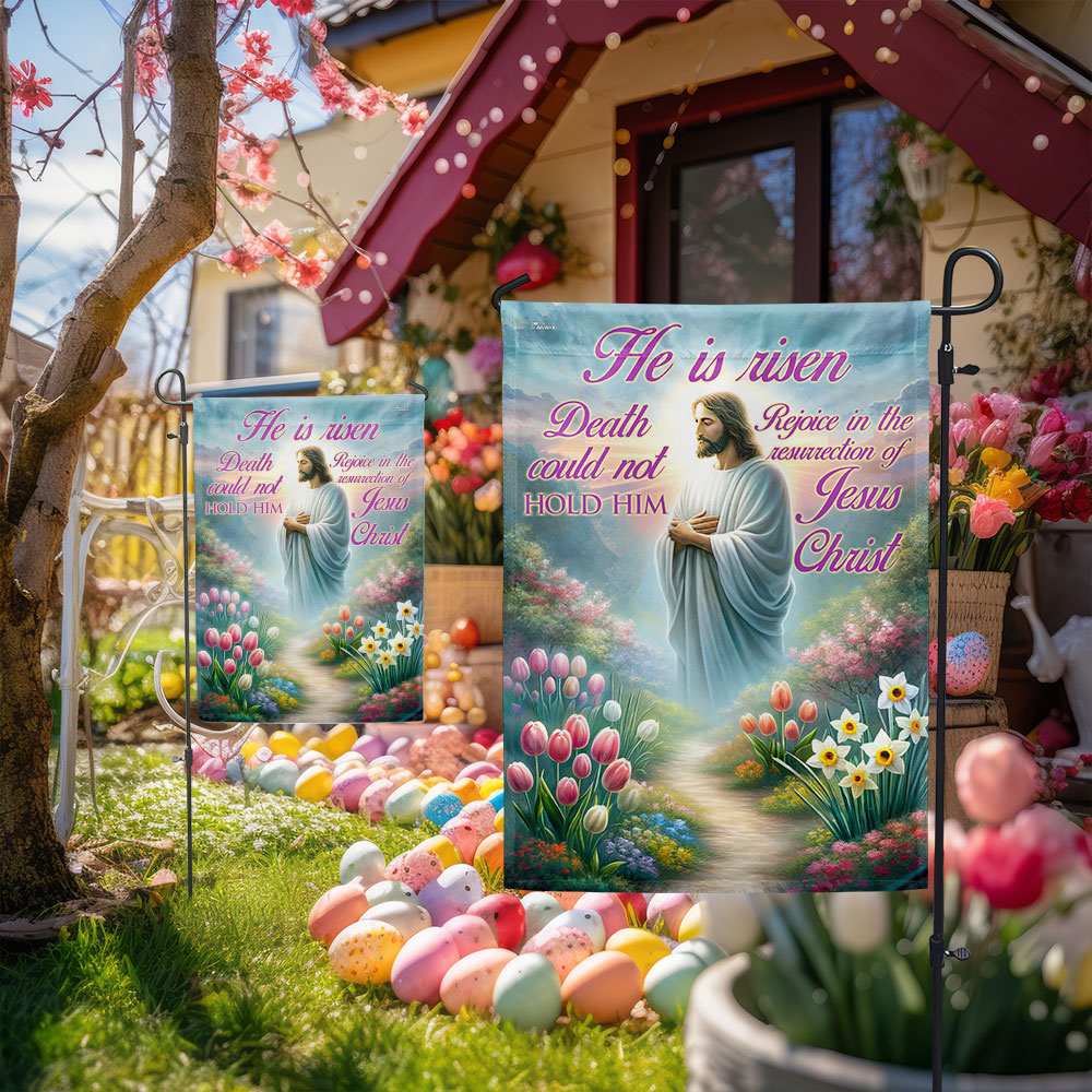 FLAGWIX  Easter Day Jesus Christ He Is Risen Resurrection of Jesus Christ Flag