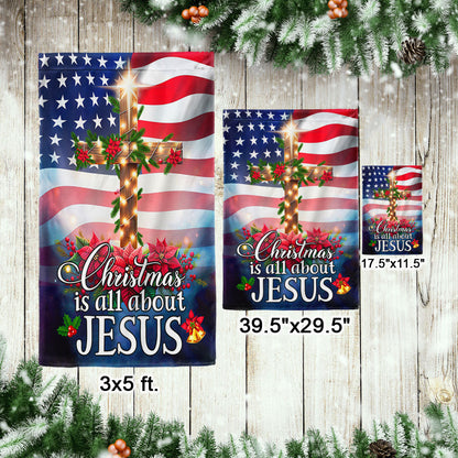 Jesus Christ Christmas Flag Christmas Is All About Jesus