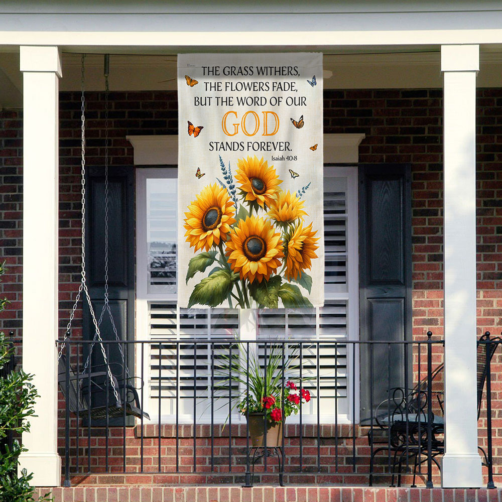 FLAGWIX The Word Of Our God Stands Forever Flower Garden House Flag