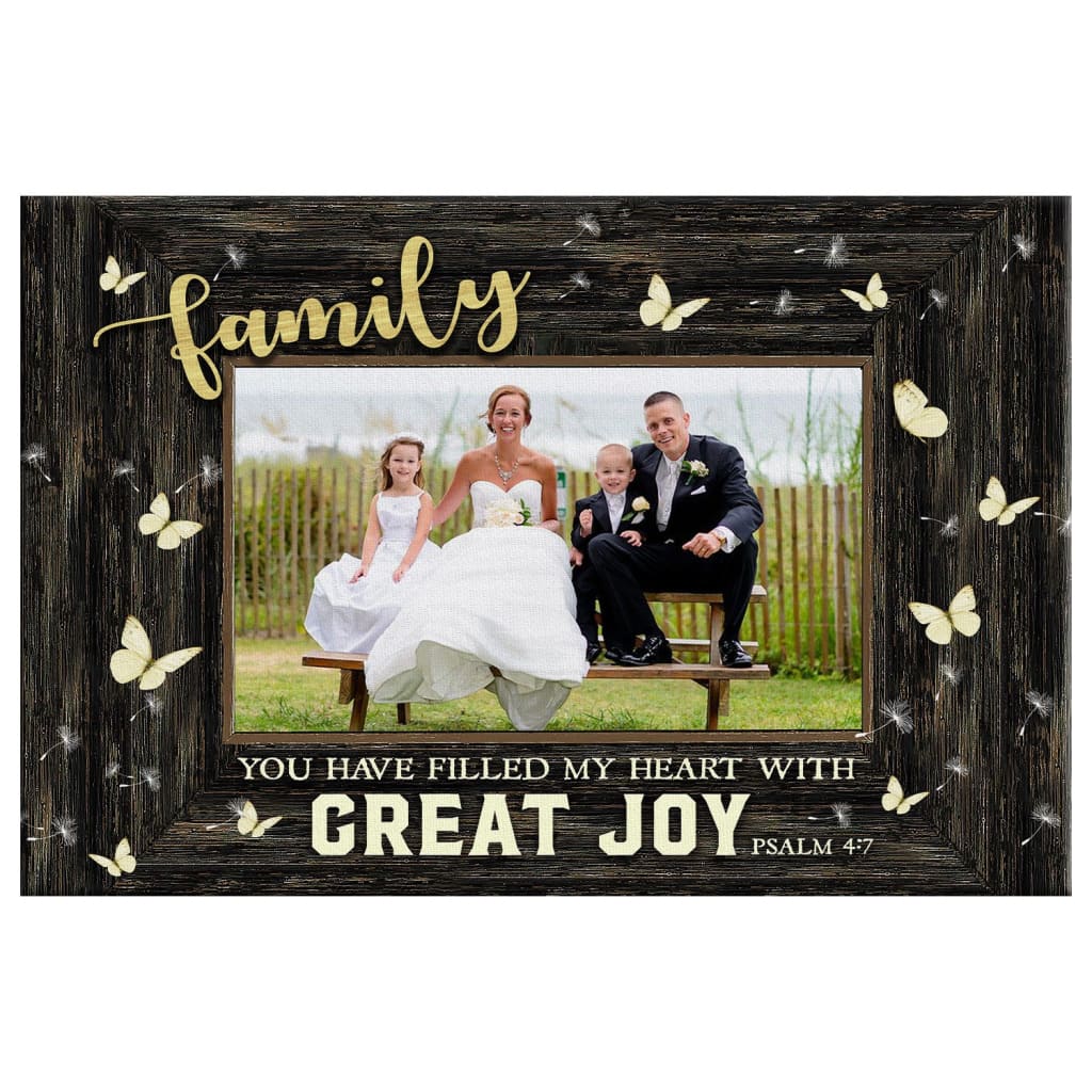 You Have Filled My Heart With Great Joy – Personalized Custom Photo Canvas