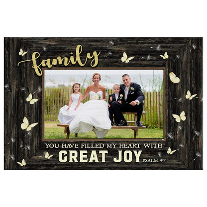 You Have Filled My Heart With Great Joy – Personalized Custom Photo Canvas