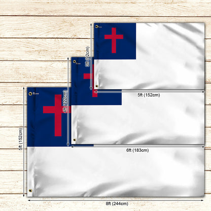 Christian Flag Grommet Flag – A Symbol of Faith and Devotion 🕊️