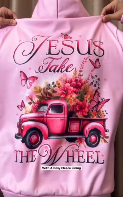 Jesus Take The Wheel Hoodie 17