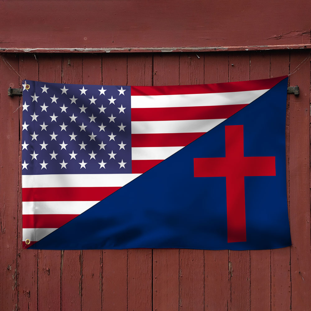 Jesus Flag American Jesus Christian Grommet Flag