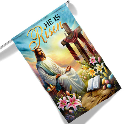 FLAGWIX  Jesus Christ Easter Day He Is Risen Christian Cross Flag