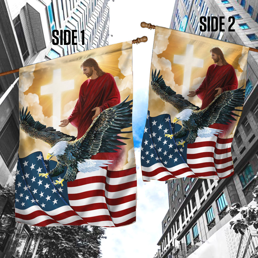 Jesus Flag American Eagle God Jesus Flag