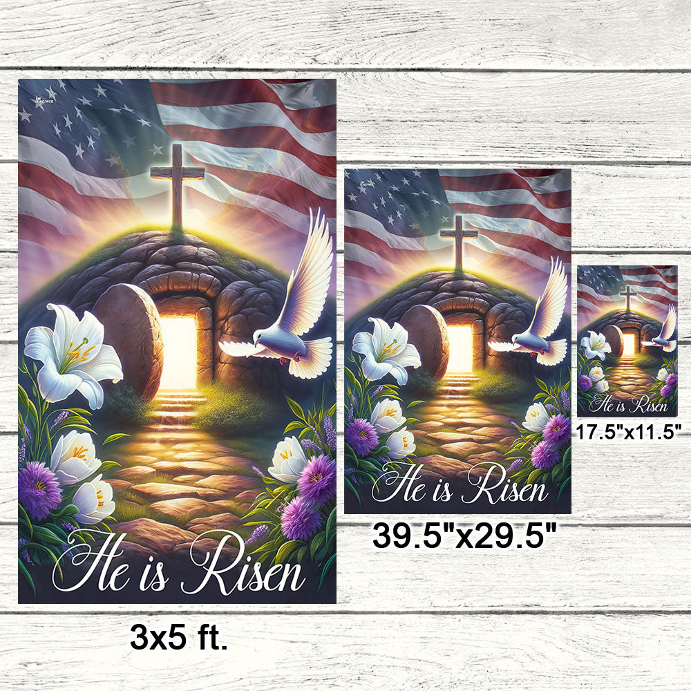 FLAGWIX  Jesus Christ, Resurrection of Jesus He Is Risen Flag