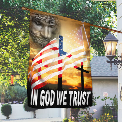 Jesus Flag In God We Trust