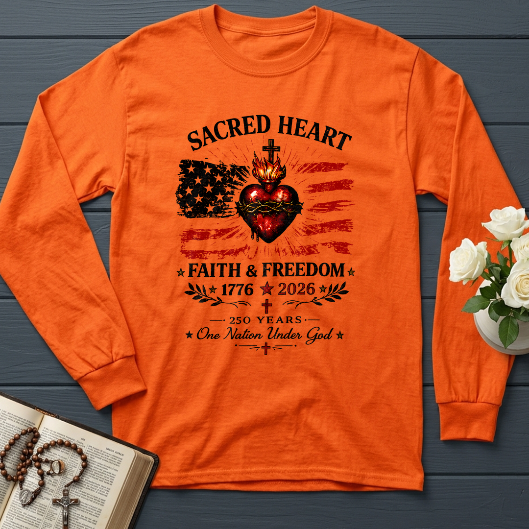 Sacred Heart Faith & Freedom 1776-2026 250 Years One Nation Under God