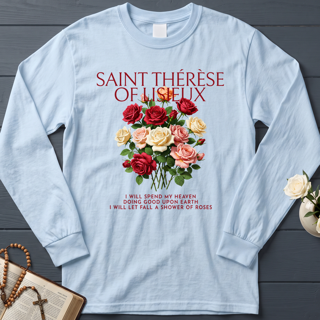 Saint Thérèse Of Lisieux I Will Spend My Heaven Doing Good Upon Earth I Will Let Fall A Shower Of Roses 01