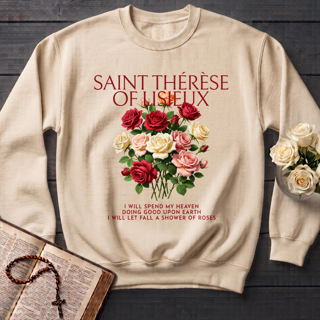 Saint Thérèse Of Lisieux I Will Spend My Heaven Doing Good Upon Earth I Will Let Fall A Shower Of Roses 01