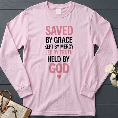 Saved By Grace Kept By Mercy Led By Truth Held By God 01