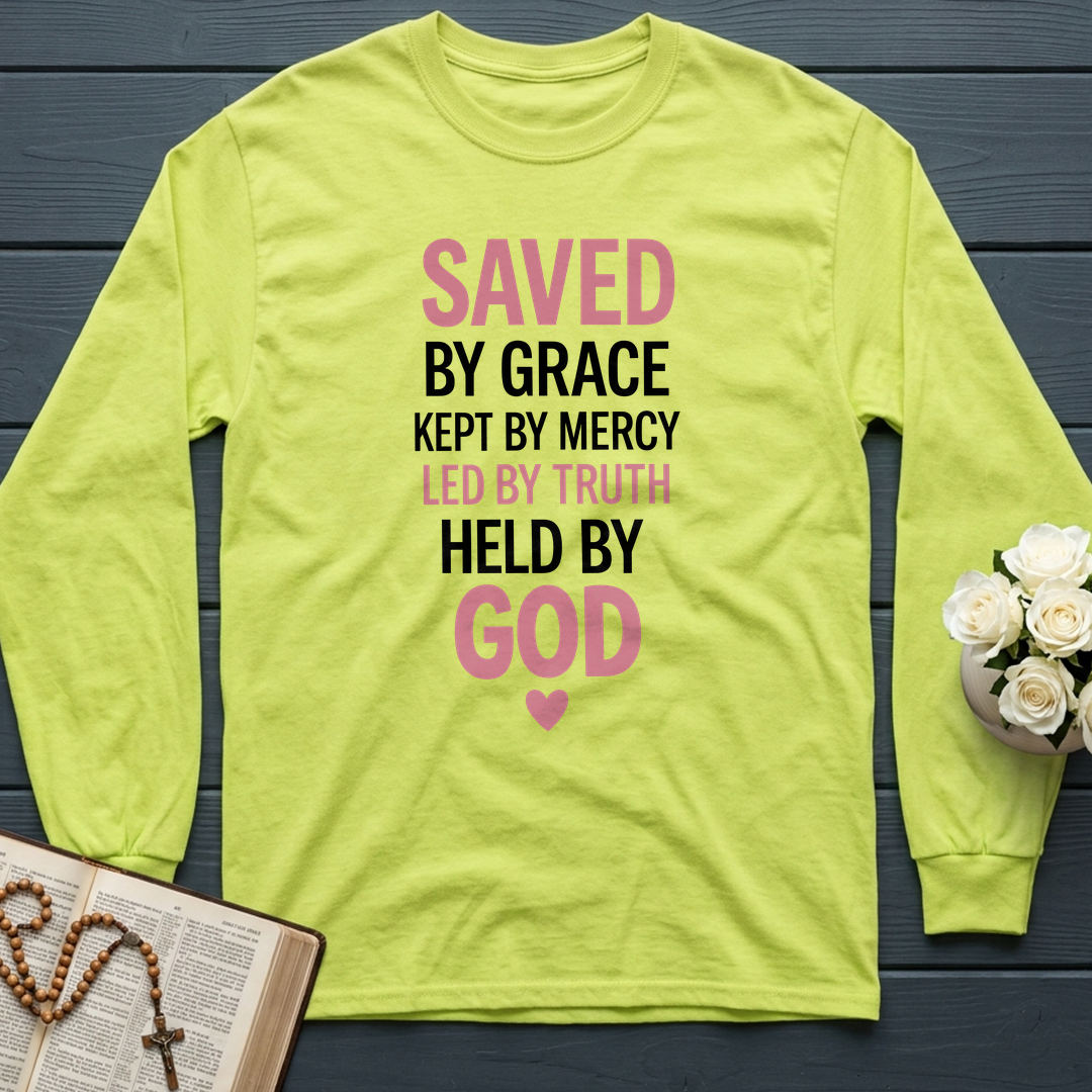 Saved By Grace Kept By Mercy Led By Truth Held By God 01
