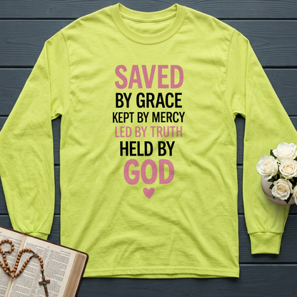 Saved By Grace Kept By Mercy Led By Truth Held By God 01