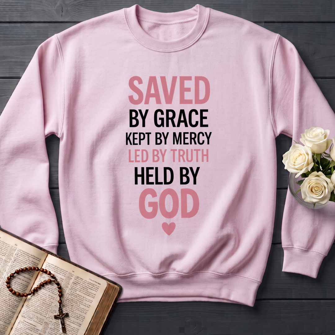 Saved By Grace Kept By Mercy Led By Truth Held By God 01