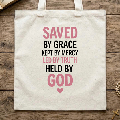 Saved By Grace Kept By Mercy Led By Truth Held By God 01