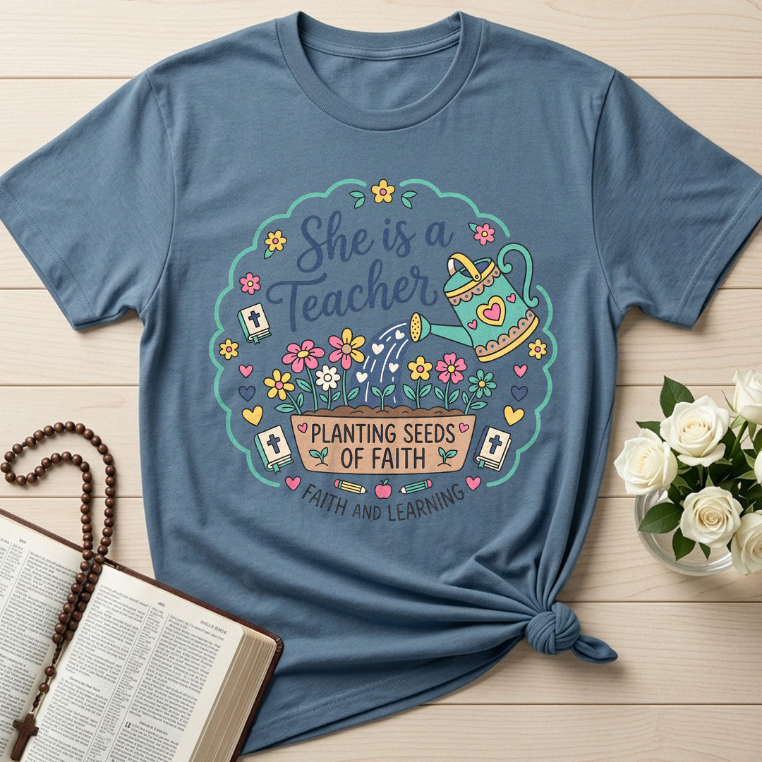 She Is A Teacher Planting Seeds Of Faith And Learning 01