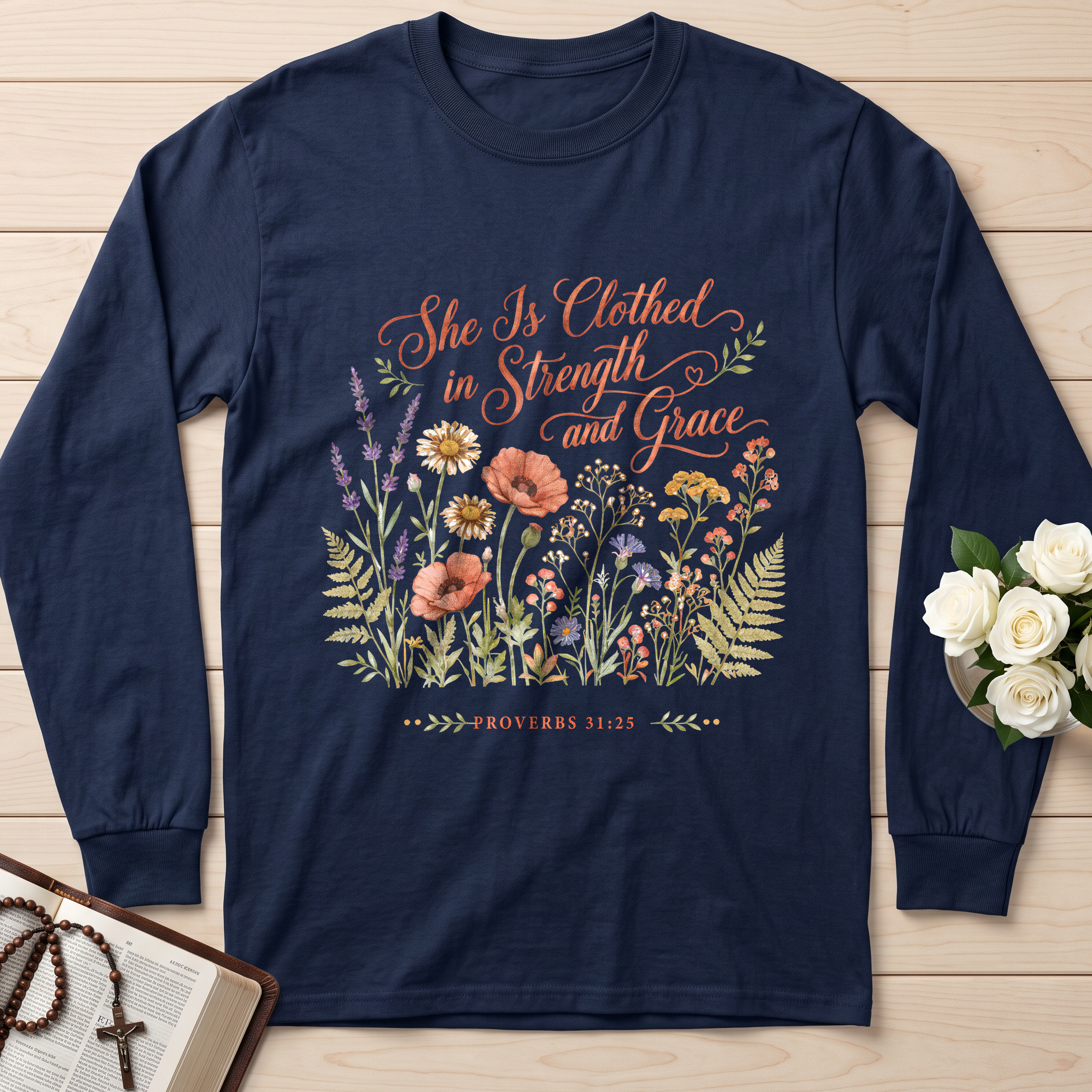 She Is Clothed In Strength And Grace Proverbs 31.25 01
