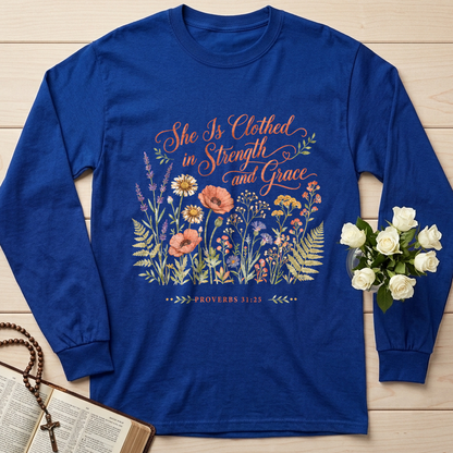 She Is Clothed In Strength And Grace Proverbs 31.25 01