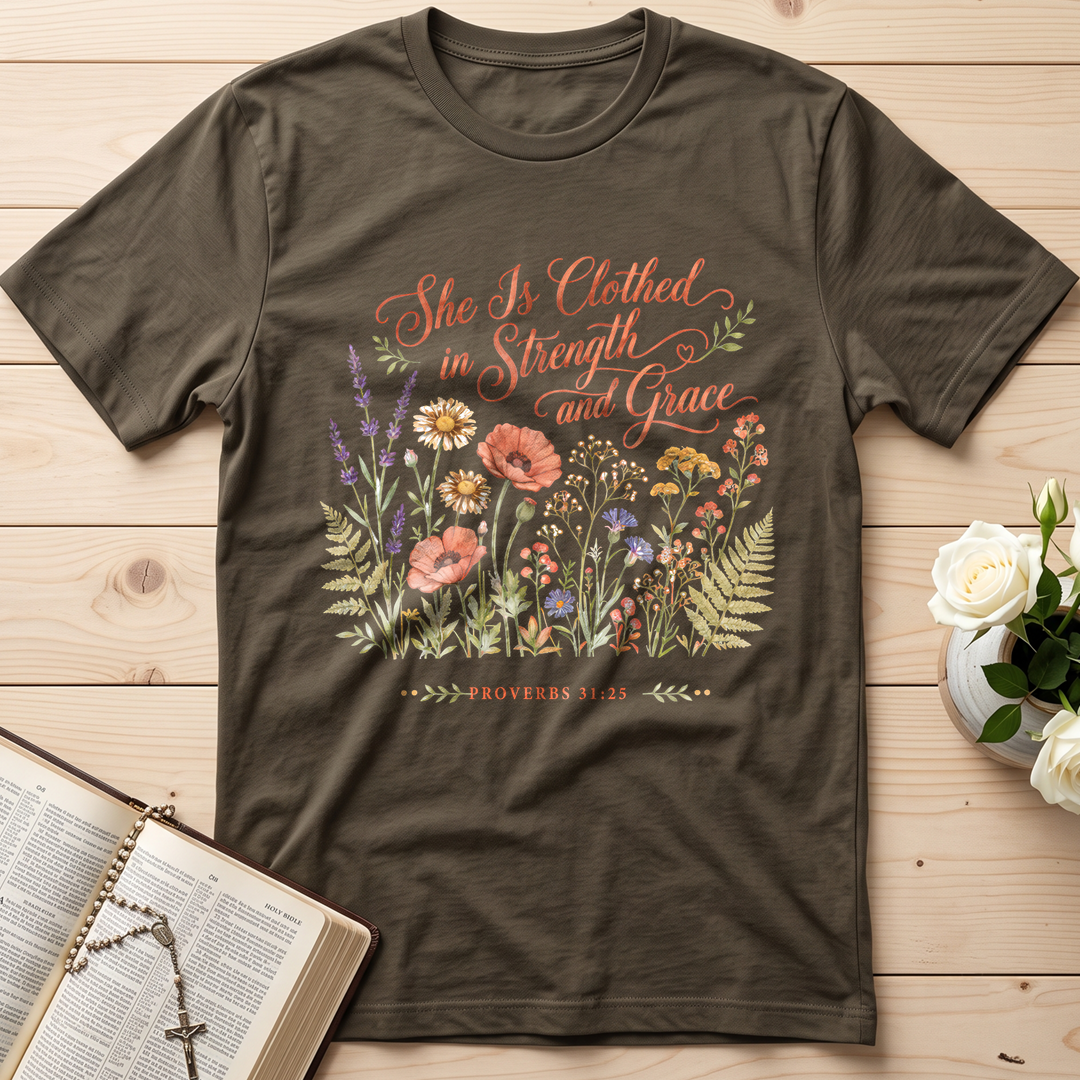 She Is Clothed In Strength And Grace Proverbs 31.25 01
