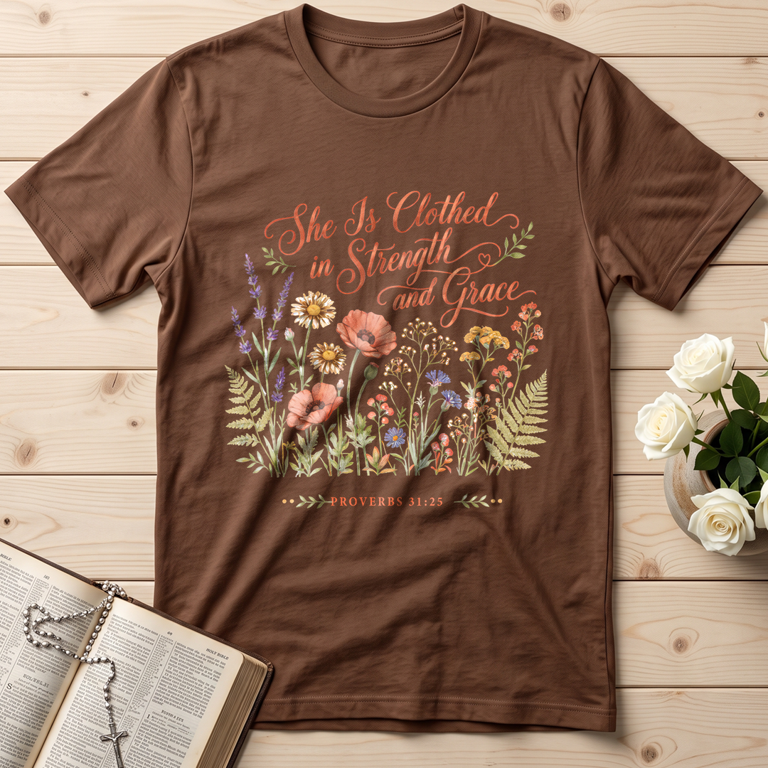 She Is Clothed In Strength And Grace Proverbs 31.25 01