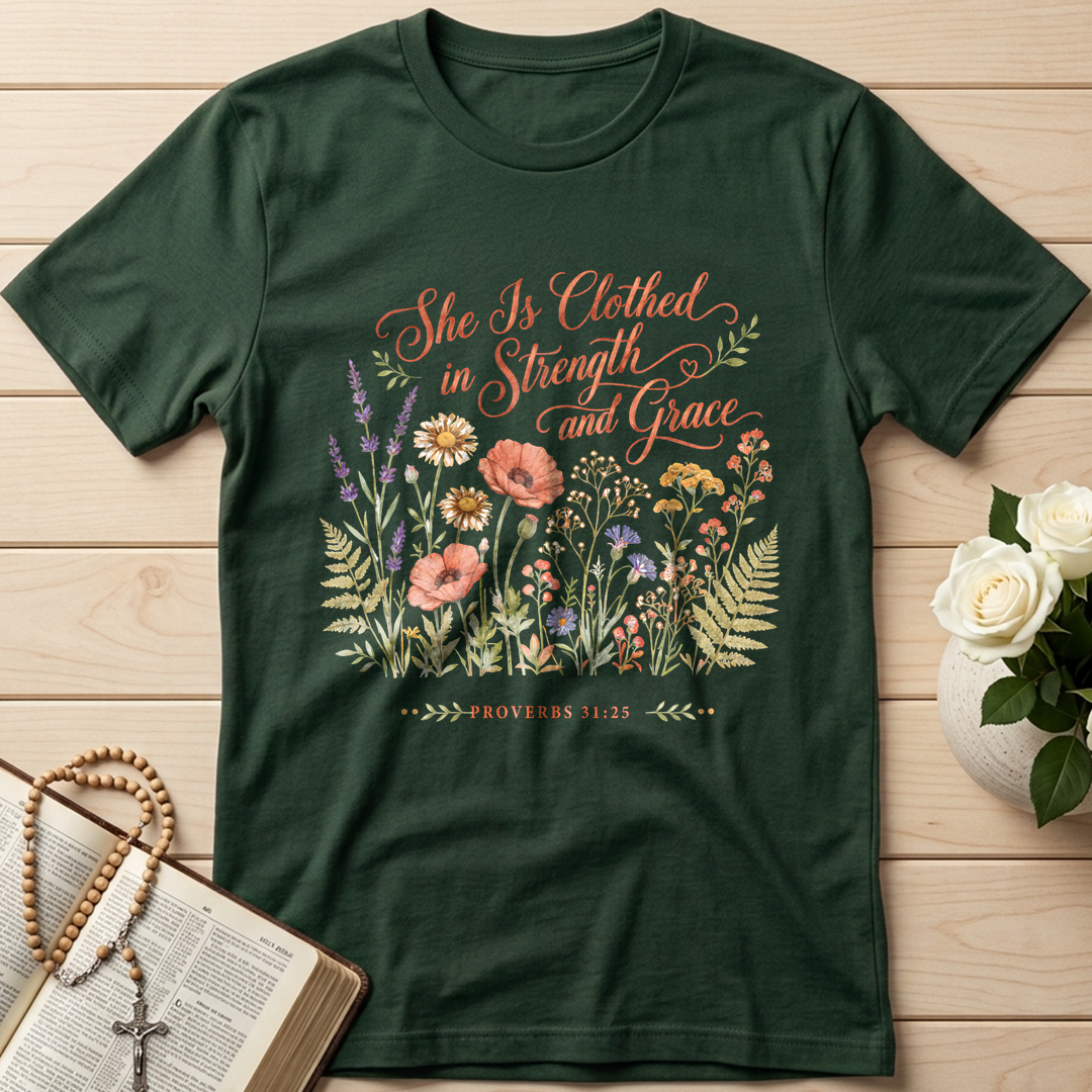She Is Clothed In Strength And Grace Proverbs 31.25 01