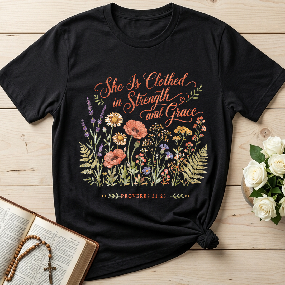 She Is Clothed In Strength And Grace Proverbs 31.25 01