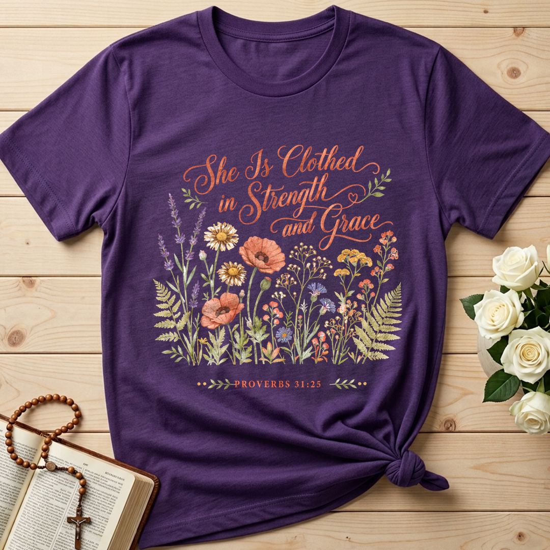 She Is Clothed In Strength And Grace Proverbs 31.25 01