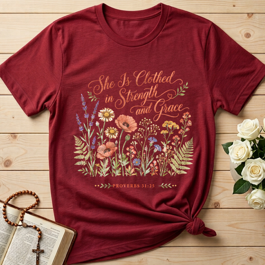 She Is Clothed In Strength And Grace Proverbs 31.25 01