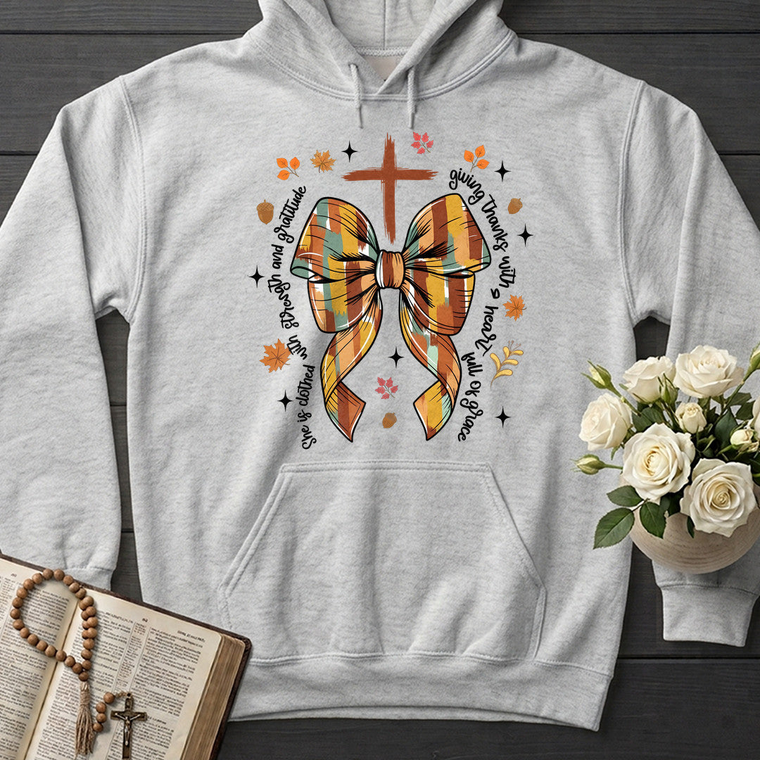 She Is Clothed With Strength And Gratitude Giving Thanks With A Heart Full Of Grace 01