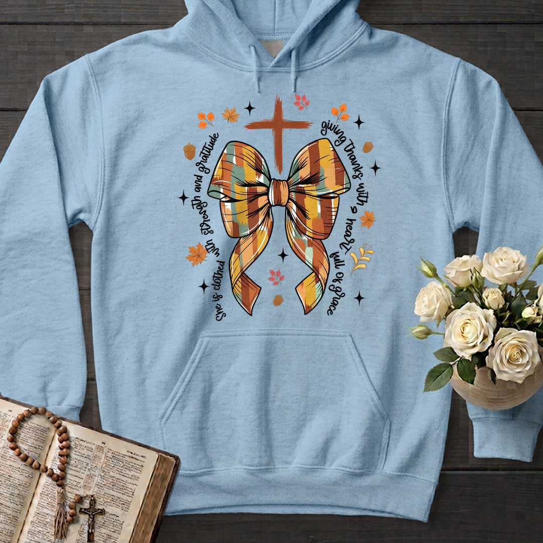 She Is Clothed With Strength And Gratitude Giving Thanks With A Heart Full Of Grace 01