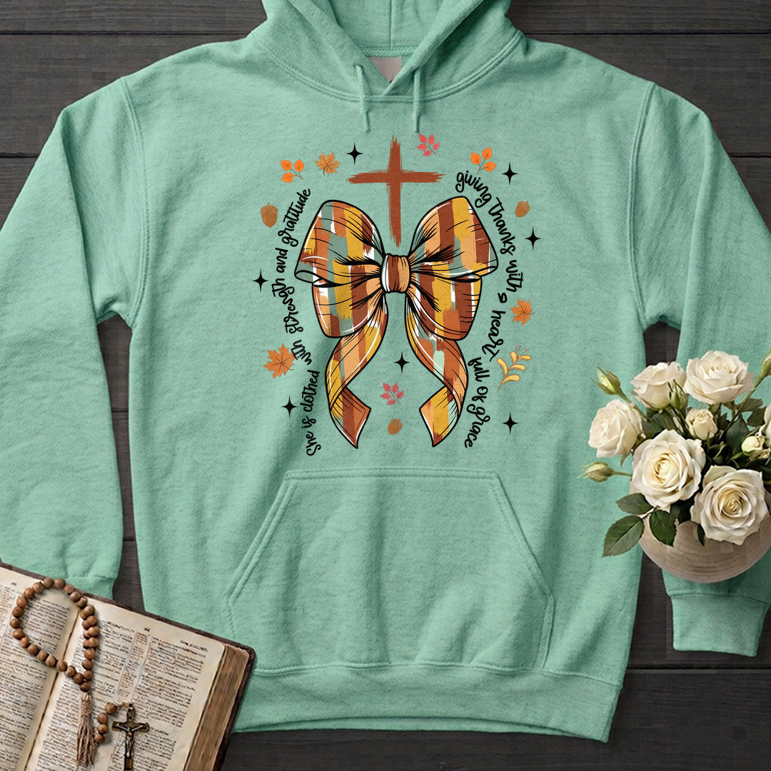 She Is Clothed With Strength And Gratitude Giving Thanks With A Heart Full Of Grace 01